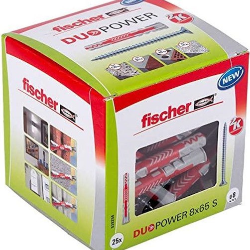 fischer Duopower Ούπα Πλαστικό 8x65mm 65τμχ 538256