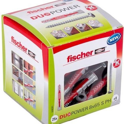 fischer Duopower Ούπα Πλαστικό 8x65mm 65τμχ 538261