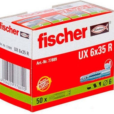 fischer Ούπα Πλαστικό 6x35mm 50τμχ 77889
