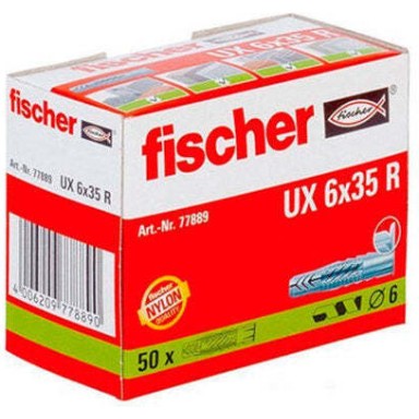 fischer Ούπα Πλαστικό 6x35mm 50τμχ 77889