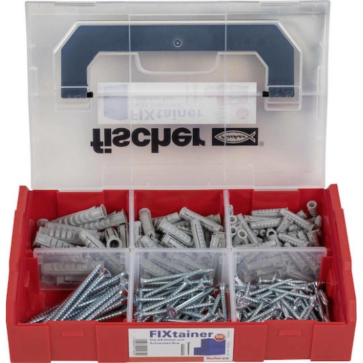 fischer Fixtainer SX Plugs Screws Box Ούπα Πλαστικό 210τμχ
