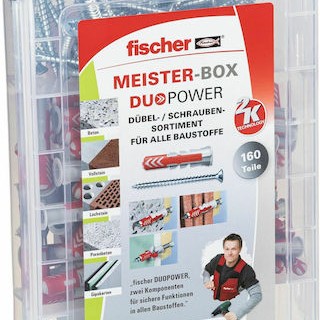 fischer MeisterBox DuoPower Ούπα Πλαστικό 160τμχ