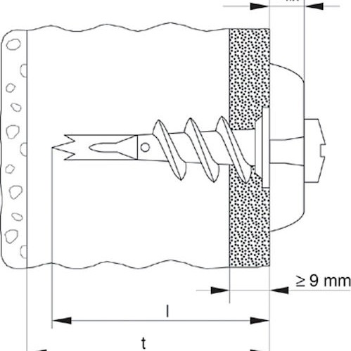 fischer Βύσμα Γυψοσανίδας Μεταλλικό GKM Ούπα Μεταλλικό 24556