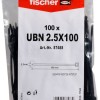 fischer Δεματικά Καλωδίων 100x2.5mm Μαύρο 100τμχ
