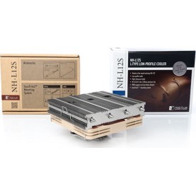 Noctua NH-L12S Ψύκτρα Επεξεργαστή Low Profile για Socket 115x/AM3/AM3+ Καφέ