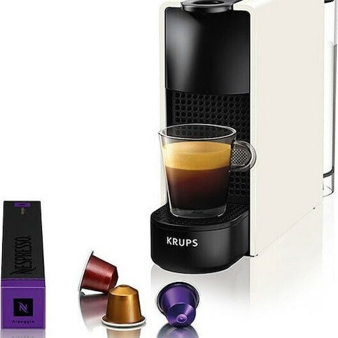 Krups Essenza Mini Καφετιέρα για Κάψουλες Nespresso Πίεσης 19bar White