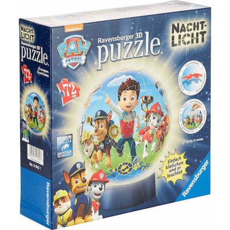 Puzzleball Paw Patrol 72pcs για 6+ Ετών Ravensburger