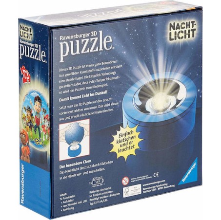 Puzzleball Paw Patrol 72pcs για 6+ Ετών Ravensburger