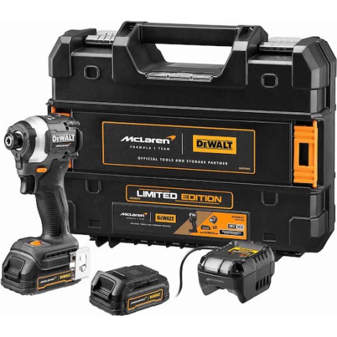 Dewalt McLaren Παλμικό Κατσαβίδι Μπαταρίας 18V 2x1.7Ah