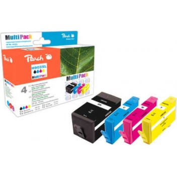 Peach Πακέτο Συμβατών Μελανιών Εκτυπωτή InkJet HP 903XL Πολλαπλό (Color) / Μαύρο 4τμχ
