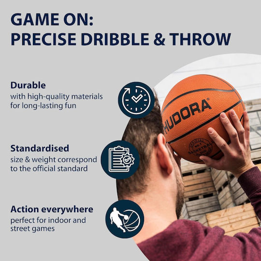 Hudora Παιδική Μπάλα Μπάσκετ Πορτοκαλί