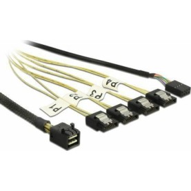 DeLock 7-Pin SATA- Mini SAS / 8 pin Cable 1m Μαύρο (DLK-83322)