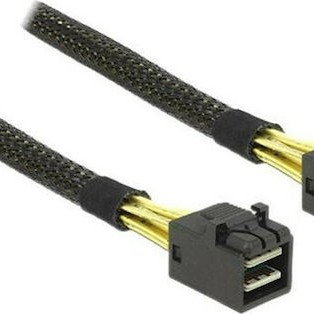 DeLock Mini SAS - Mini SAS Cable 50cm Μαύρο (83386)