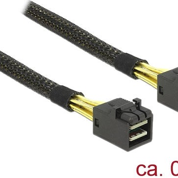 DeLock Mini SAS - Mini SAS Cable 50cm Μαύρο (83386)