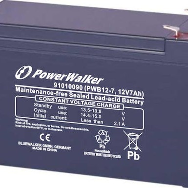 Powerwalker PWB12-7 Μπαταρία UPS με Χωρητικότητα 7Ah και Τάση 12V