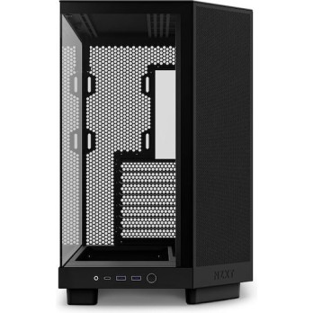 NZXT H6 Flow Gaming Midi Tower Κουτί Υπολογιστή με Πλαϊνό Παράθυρο Μαύρο
