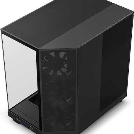NZXT H6 Flow Gaming Midi Tower Κουτί Υπολογιστή με Πλαϊνό Παράθυρο Μαύρο