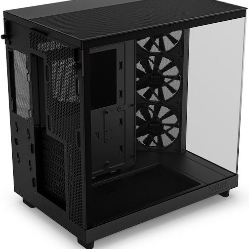 NZXT H6 Flow Gaming Midi Tower Κουτί Υπολογιστή με Πλαϊνό Παράθυρο Μαύρο