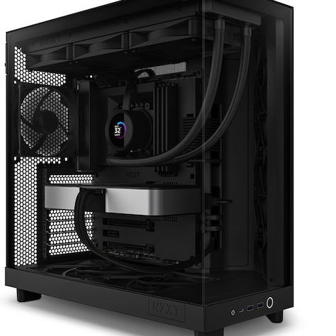 NZXT H6 Flow Gaming Midi Tower Κουτί Υπολογιστή με Πλαϊνό Παράθυρο Μαύρο