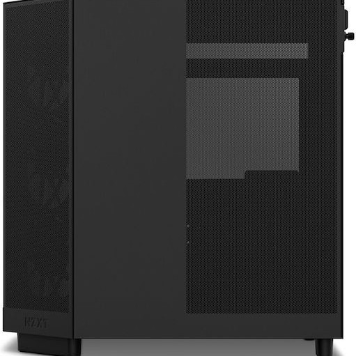 NZXT H6 Flow Gaming Midi Tower Κουτί Υπολογιστή με Πλαϊνό Παράθυρο Μαύρο