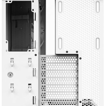 NZXT H6 Flow Gaming Midi Tower Κουτί Υπολογιστή με Πλαϊνό Παράθυρο Λευκό