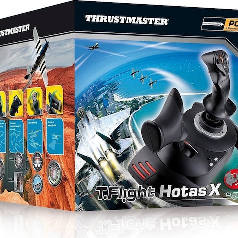 Thrustmaster T-Flight Hotas X Joystick Ενσύρματο Συμβατό με PC