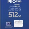 Samsung Pro Plus (2023) microSDXC 512GB U3 V30 A2 UHS-I με αντάπτορα