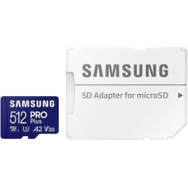 Samsung Pro Plus (2023) microSDXC 512GB U3 V30 A2 UHS-I με αντάπτορα