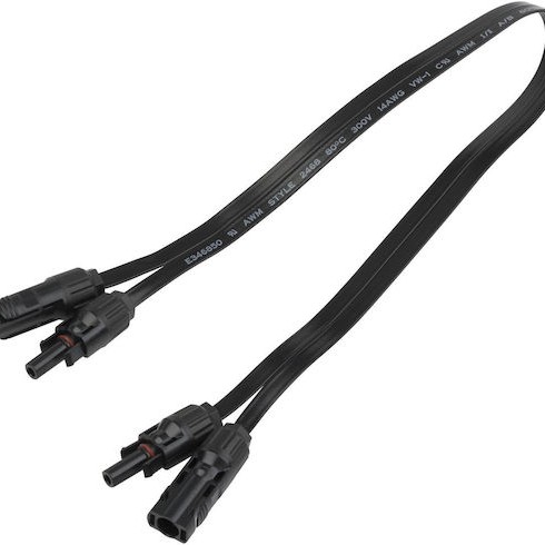 EcoFlow Mc4 Καλώδιο DC 0.5m EFL-SUPERFLATMC4CABLE 1τμχ