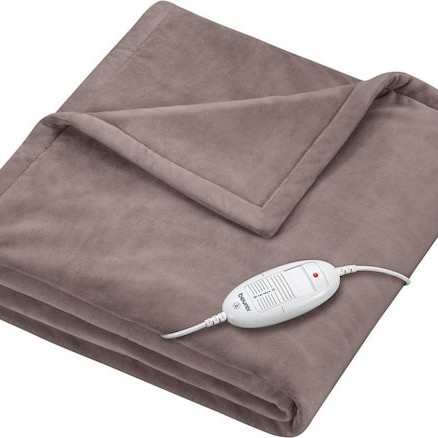 Beurer HD 75 Ημίδιπλη Ηλεκτρική Κουβέρτα Πλενόμενη Καφέ 100W 130x180εκ.
