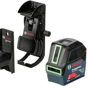 Bosch GCL 2-15 G Professional Αυτορυθμιζόμενο Γραμμικό Αλφάδι Laser Πράσινης Δέσμης 1.5V με Εύρος Εργασίας 15m