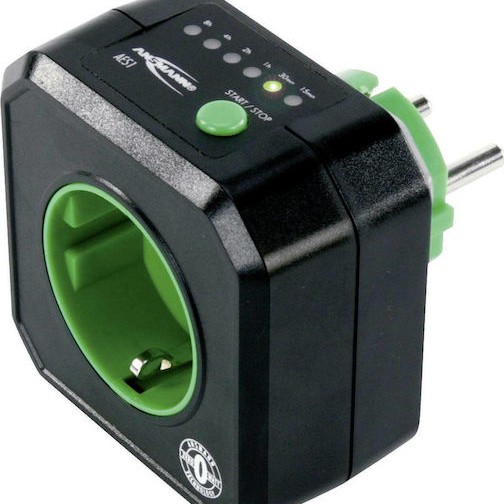 Ansmann AES1 Ψηφιακός Χρονοδιακόπτης Πρίζας Ημερήσιος με Δυνατότητα Αντίστροφης Μέτρησης