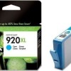 HP 920XL Γνήσιο Μελάνι Εκτυπωτή InkJet Κυανό (CD972AE)