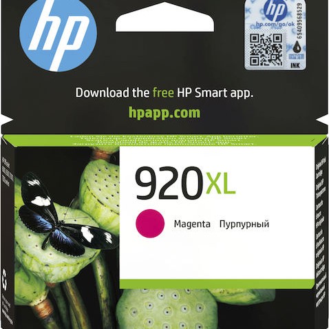 HP 920XL Γνήσιο Μελάνι Εκτυπωτή InkJet Ματζέντα (CD973AE)