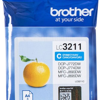 Brother LC-3211 Γνήσιο Μελάνι Εκτυπωτή InkJet Κυανό (LC-3211C)