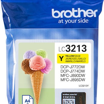 Brother LC-3213 Γνήσιο Μελάνι Εκτυπωτή InkJet Κίτρινο (LC-3213Y)