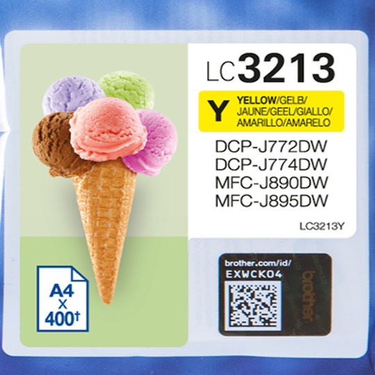 Brother LC-3213 Γνήσιο Μελάνι Εκτυπωτή InkJet Κίτρινο (LC-3213Y)