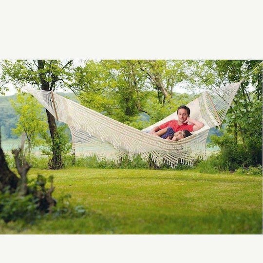 Amazonas Palacio Αιώρα King Size Υφασμάτινη Εκρού 240x160εκ.