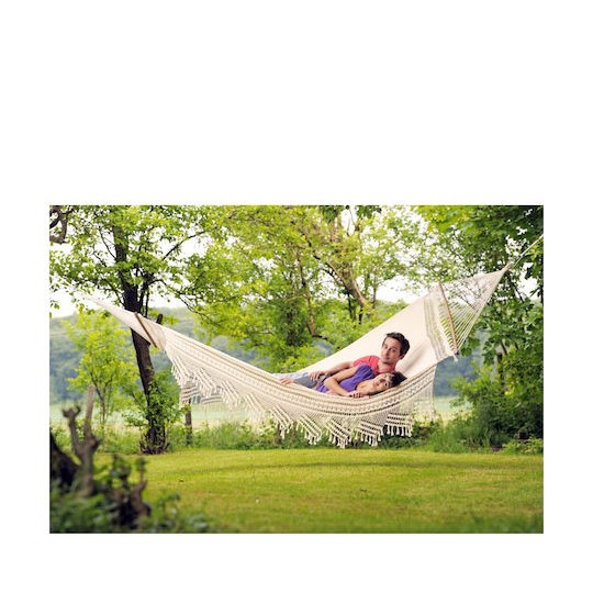 Amazonas Palacio Αιώρα King Size Υφασμάτινη Εκρού 240x160εκ.