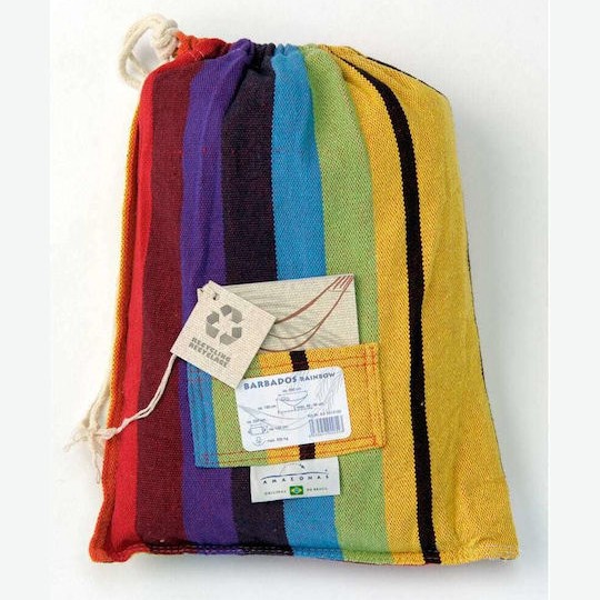 Amazonas Barbados Αιώρα Διπλή Υφασμάτινη Rainbow 230x150εκ.