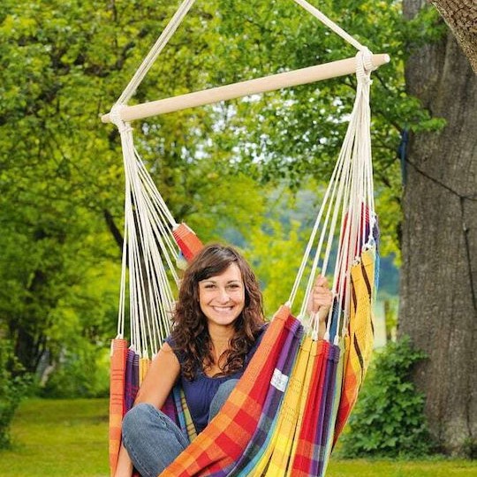 Amazonas Brasil Αιώρα-Κάθισμα Υφασμάτινη Rainbow 160x130εκ.