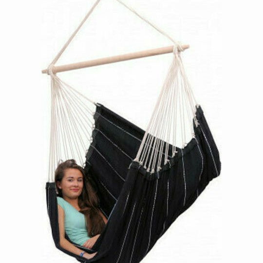 Amazonas Brasil Αιώρα-Κάθισμα Υφασμάτινη Black 160x160x130εκ.