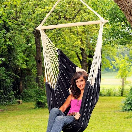 Amazonas Brasil Αιώρα-Κάθισμα Υφασμάτινη Black 160x160x130εκ.