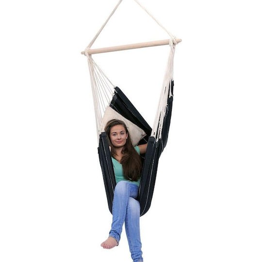 Amazonas Brasil Αιώρα-Κάθισμα Υφασμάτινη Black 160x160x130εκ.