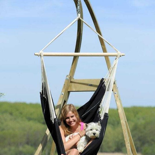 Amazonas Brasil Αιώρα-Κάθισμα Υφασμάτινη Black 160x160x130εκ.