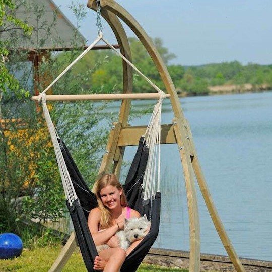 Amazonas Brasil Αιώρα-Κάθισμα Υφασμάτινη Black 160x160x130εκ.