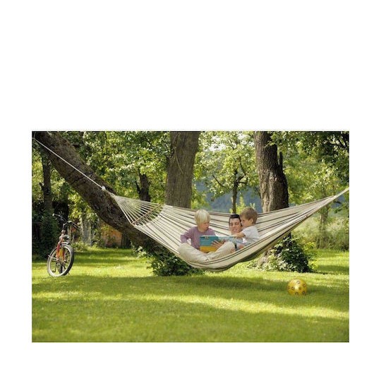 Amazonas Brasilia Αιώρα Διπλή Υφασμάτινη Cappuccino 210x140εκ.