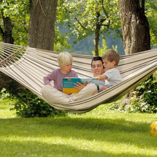 Amazonas Brasilia Αιώρα Διπλή Υφασμάτινη Cappuccino 210x140εκ.