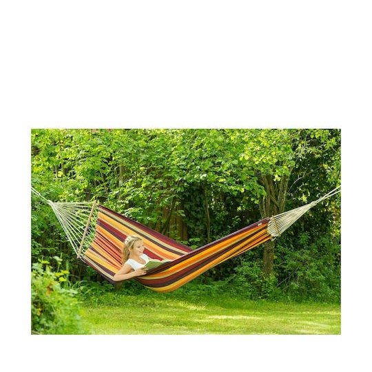 Amazonas Brasilia Αιώρα Διπλή Υφασμάτινη Tropical 210x140εκ.