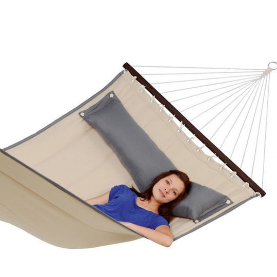 Amazonas American Dream Αιώρα Διπλή Υφασμάτινη Sand 200x120εκ.